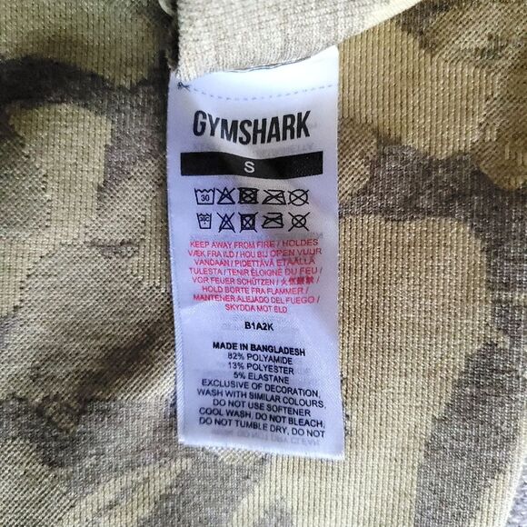 GymShark Adapt Tan Camo Seamless Sports Bra Legging Set Womens Small - Picture 8 of 12